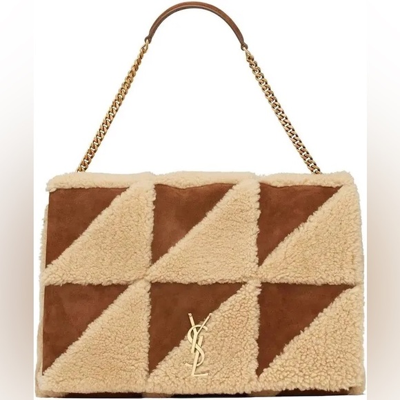 Saint Laurent Women’s Large Jamie Paneled Shoulder Bag - Brown - Picture 1 of 3